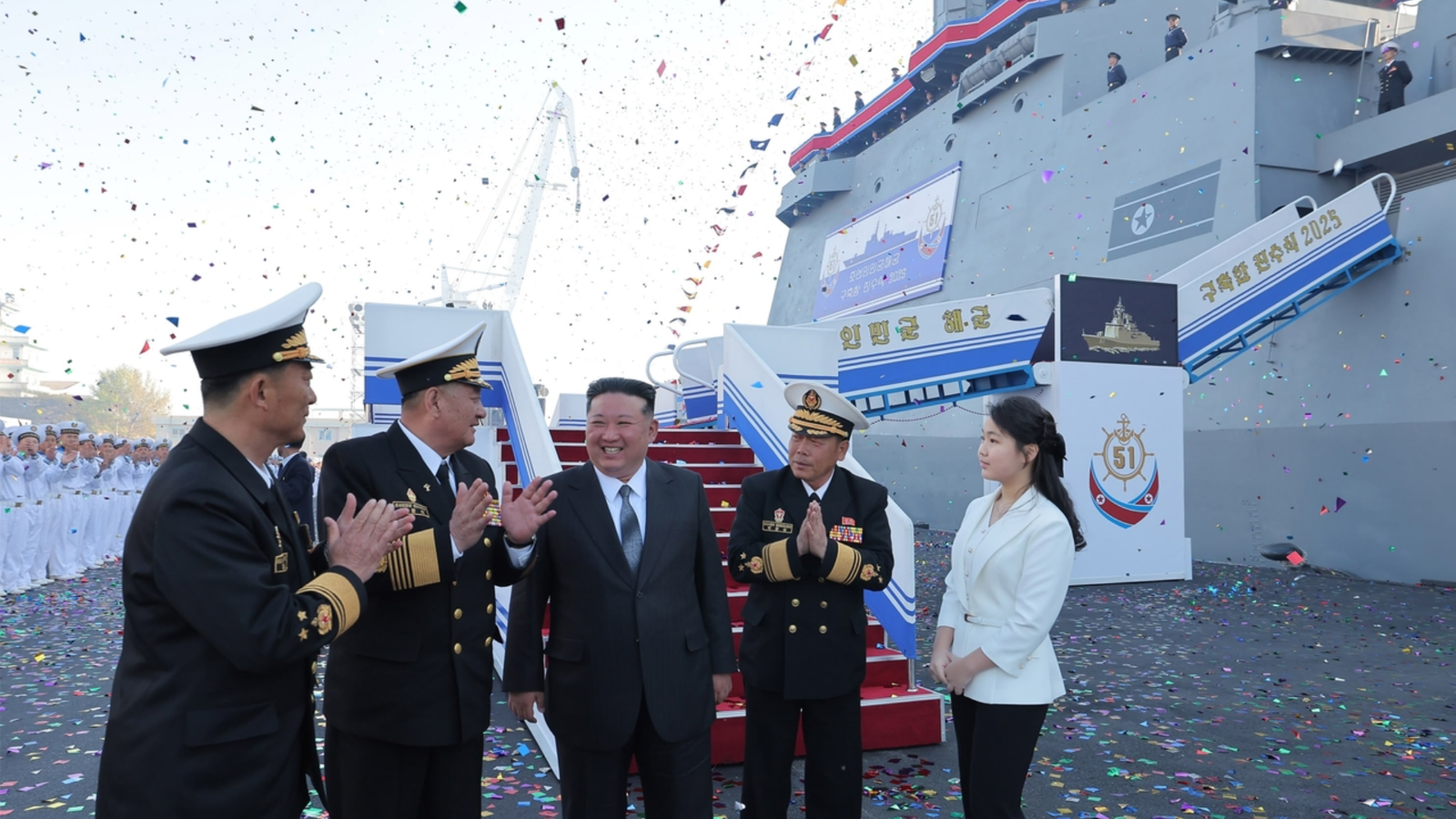 North Korea warship launch