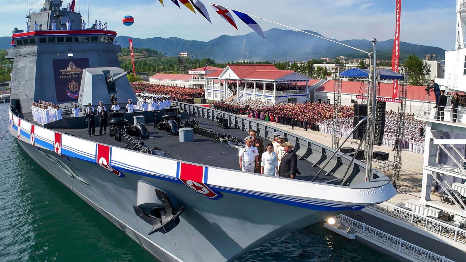 North Korea warship launch