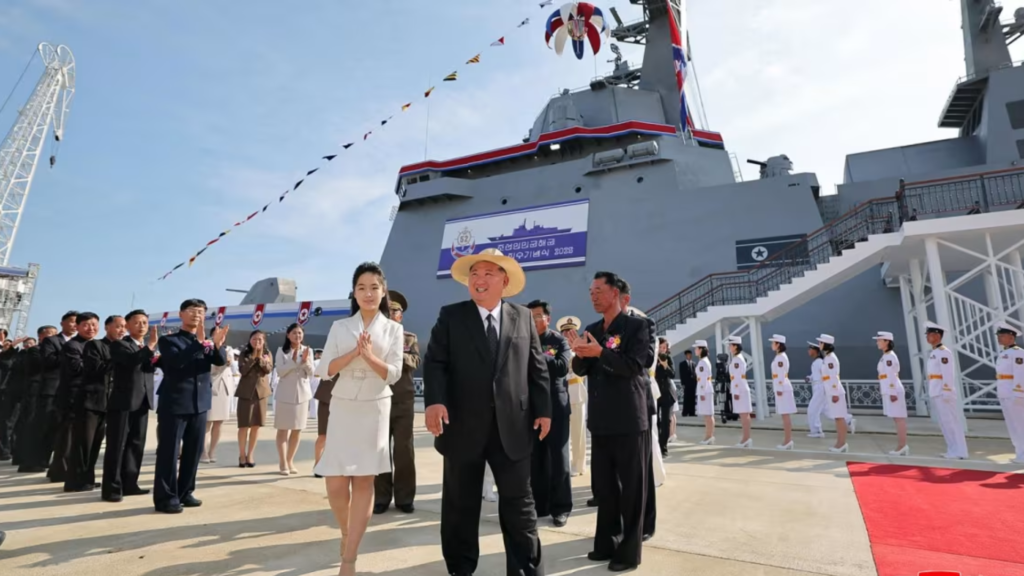 North Korea warship launch