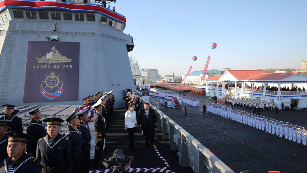 North Korea warship launch