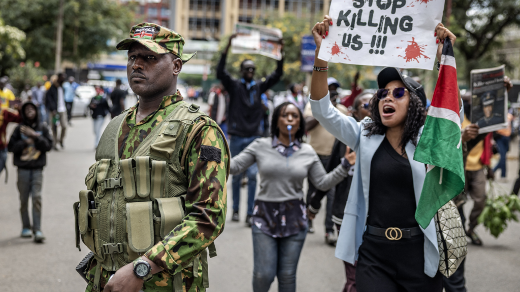Kenyan police officer arrested