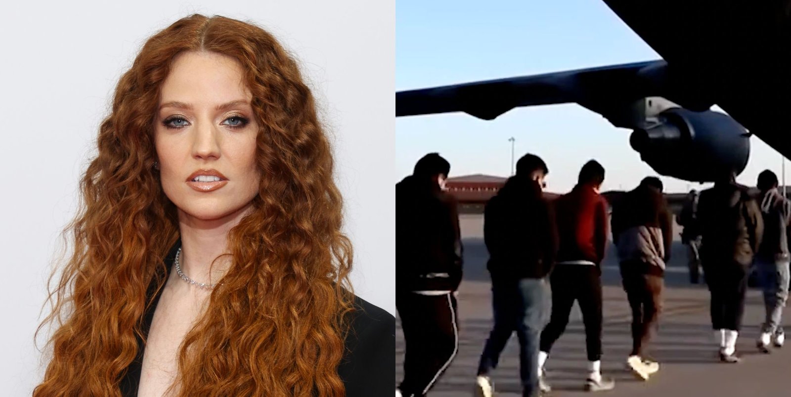 Jet2 deportation video: Jess Glynne hits out at White House