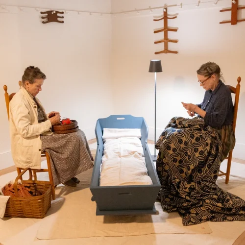 Frances McDormand Shaker Art: Adult Cradles & Experience